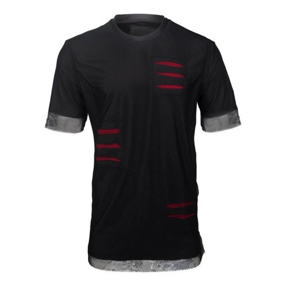 WORTHY RIPPED NET TEE - WHITE - Picture 5 of 6